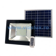Kit Proiector LED 50W cu panou solar si telecomanda