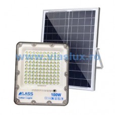 Proiector LED solar IP66 100W lumina alba rece