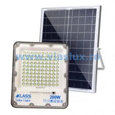 Proiector LED solar IP66 200W lumina alba rece